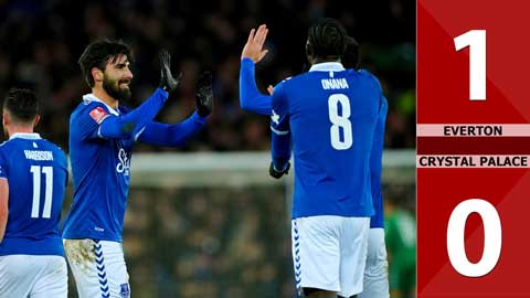 VIDEO bàn thắng Everton vs Crystal Palace: 1-0 (Đá lại vòng 3 FA Cup 2023/24)