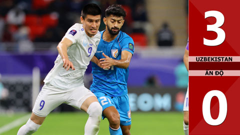 VIDEO bàn thắng Uzbekisan vs Ấn Độ: 3-0 (Vòng bảng Asian Cup 2023)