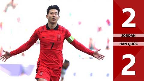 VIDEO bàn thắng Jordan vs Hàn Quốc: 2-2 (Vòng bảng Asian Cup 2023)