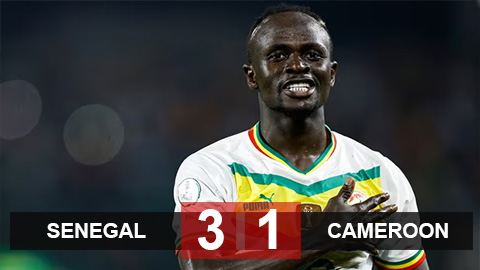 Kết quả Senegal 3-1 Cameroon: Khuất phục Onana, Mane giúp Senegal sớm qua vòng bảng CAN 2023