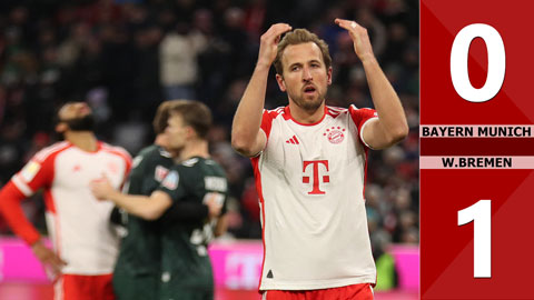 VIDEO bàn thắng Bayern Munich vs W.Bremen: 0-1 (Vòng 18 Bundesliga 2023/24)