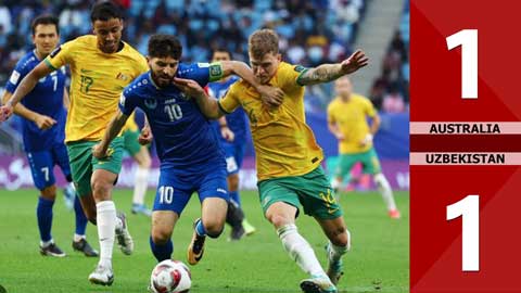 VIDEO bàn thắng Australia vs Uzbekistan: 1-1 (Vòng bảng Asian Cup 2023)