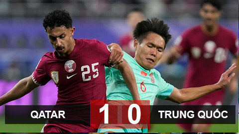Kết quả Qatar 1–0 Trung Quốc: Trung Quốc 99% bị loại, tạo cơ hội cho Thái Lan, Indonesia
