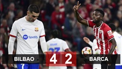 Kết quả Bilbao 4-2 Barca: Thất bại cay đắng