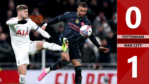 VIDEO bàn thắng Tottenham vs Man City: 0-1 (Vòng 4 FA Cup 2023/24)