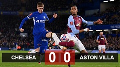 Kết quả Chelsea 0-0 Aston Villa: The Blues phải chờ đá lại