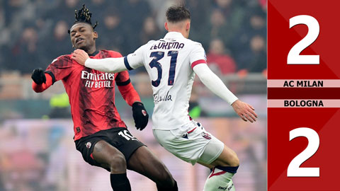 VIDEO bàn thắng AC Milan vs Bologna: 2-2 (Vòng 22 Serie A 2023/24)