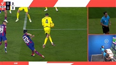 Tranh cãi quả penalty Barca bị từ chối trước Villarreal