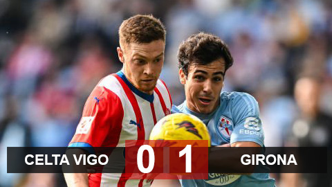 Kết quả Celta Vigo 0-1 Girona: Girona chiếm lại ngôi đầu bảng từ Real