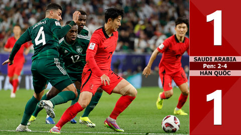 VIDEO bàn thắng Saudi Arabia vs Hàn Quốc: 1-1, Pen: 2-4 (Vòng 1/8 Asian Cup 2023)