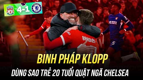 Binh pháp Klopp: Dùng sao trẻ 20 tuổi quật ngã dàn sao Chelsea cực đỉnh