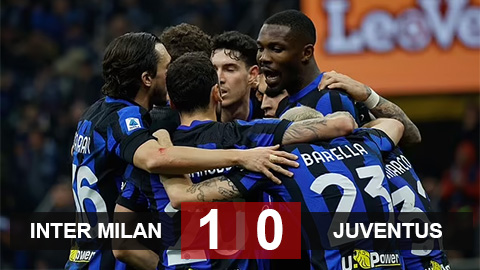 Kết quả Inter Milan 1-0 Juventus: Nerazzurri tách tốp