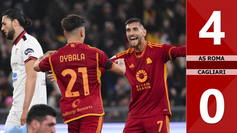 VIDEO bàn thắng AS Roma vs Cagliari: 4-0 (Vòng 23 Serie A 2023/24)