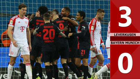 VIDEO bàn thắng Leverkusen vs Bayern Munich: 3-0 (Vòng 21 Bundesliga 2023/24)