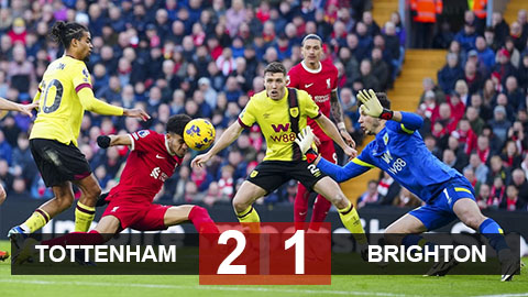Kết quả Tottenham 2-1 Brighton: Trở lại Top 4