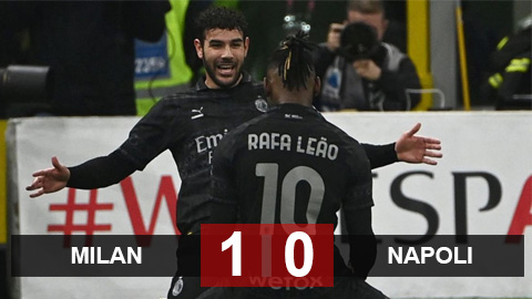 Kết quả Milan 1-0 Napoli: Người hùng bất ngờ mang chiến thắng về cho Milan