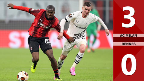 VIDEO bàn thắng AC Milan vs Rennes: 3-0 (Lượt đi vòng play-off Europa League 2023/24)