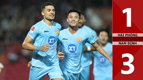 VIDEO bàn thắng Hải Phòng vs Nam Định: 1-3 (Vòng 9 V.League 2023/24)