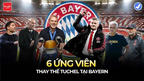 6 ứng viên thay thế Tuchel tại Bayern: Sốc với người cũ của MU