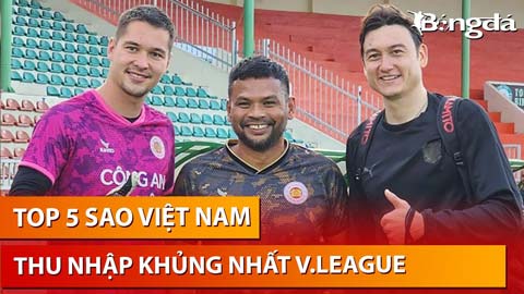 TOP 5 cầu thủ Việt Nam thu nhập khủng nhất V.League: Người số 1 đạt kỷ lục khó ai theo kịp