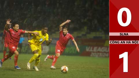 VIDEO bàn thắng SLNA vs Công an Hà Nội: 0-1 (Vòng 10 V.League 2023/24)