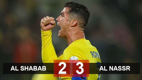 Kết quả Al Shabab 2-3 Al Nassr: Ronaldo mở điểm, Al Nassr thắng kịch tính trên sân khách