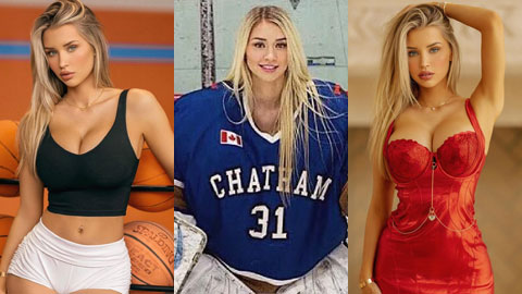 Ngắm mãi không chán mỹ nhân đẹp tựa thiên thần môn khúc côn cầu trên băng