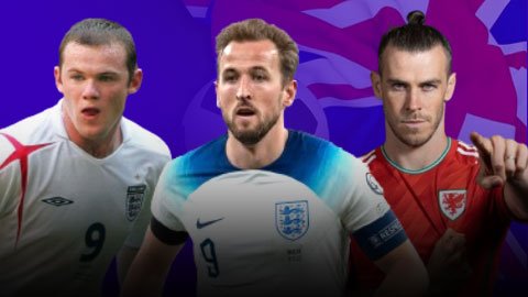 10 ngôi sao Vương Quốc Anh vĩ đại nhất lịch sử: Rooney, Kane, Bale góp mặt