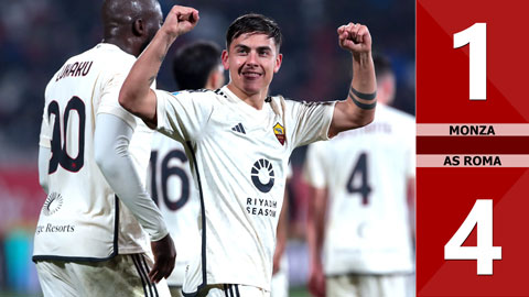 VIDEO bàn thắng Monza vs AS Roma: 1-4 (Vòng 27 Serie A 2023/24)