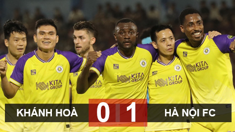 Kết quả Khánh Hoà 0-1 Hà Nội: Giải cơn khát chiến thắng trên đất khách