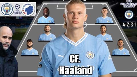 Man City sẽ tung ra sân đội hình mạnh thế nào trước Copenhagen