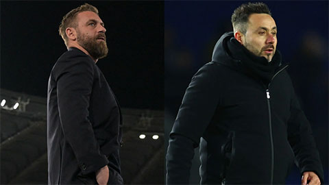 Roma vs Brighton: Thân tình giữa De Rossi & De Zerbi tạm gác lại