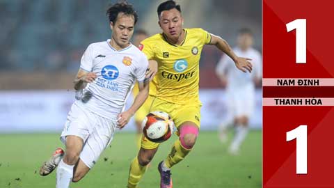 VIDEO bàn thắng Nam Định vs Thanh Hóa: 1-1 (Vòng 13 V.League 2023/24)