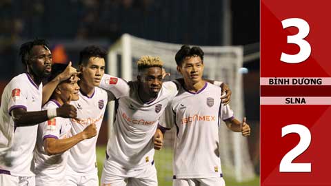 VIDEO bàn thắng Bình Dương vs SLNA: 3-2 (Vòng 13 V.League 2023/24)
