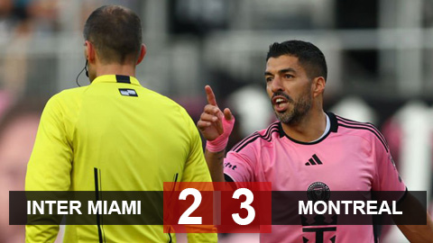 Kết quả Inter Miami 2-3 Montreal: Inter Miami đứt mạch bất bại tại MLS trong ngày thiếu Messi