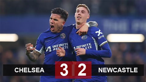 Kết quả Chelsea 3-2 Newcastle: Người hùng Palmer