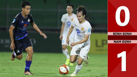 VIDEO bàn thắng Bình Định vs Nam Định: 0-1 (Vòng 1/8 cúp QG 2023/24)