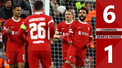 VIDEO bàn thắng Liverpool vs Sparta Prague: 6-1 (Lượt về vòng 1/8 Europa League 2023/24)