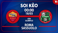 Soi kèo hot 17/3: Bầy sói thắng kèo châu Á trận Roma vs Sassuolo, khách thắng góc chấp hiệp 1 trận Juventus vs Genoa