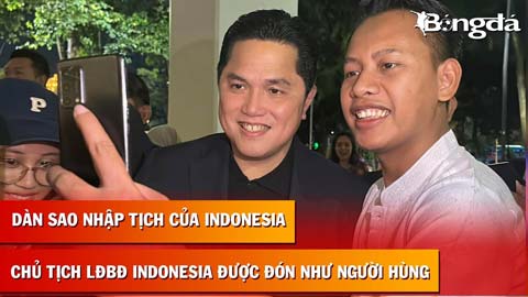 Soi dàn sao nhập tịch của Indonesia, chủ tịch Erick Thohir được cảnh sát hộ tống đến sân