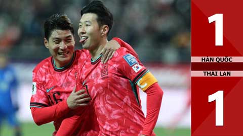 VIDEO bàn thắng Hàn Quốc vs Thái Lan: 1-1 (Vòng loại World Cup 2026)