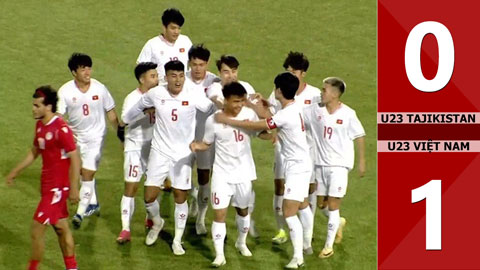 VIDEO bàn thắng U23 Tajikistan vs U23 Việt Nam: 0-1 (Giao hữu quốc tế 2024)