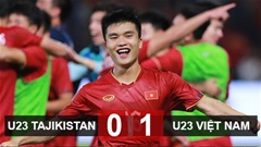 Kết quả U23 Tajikistan 0-1 U23 Việt Nam: Quan Văn Chuẩn ghi điểm cực mạnh 