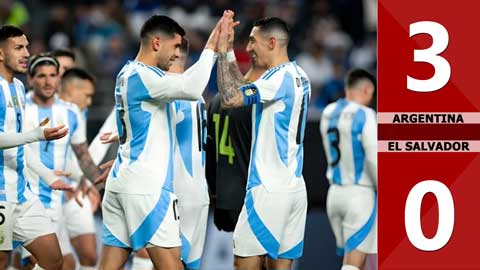 VIDEO bàn thắng Argentina vs El Salvador: 3-0 (Giao hữu quốc tế 2024)