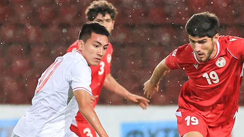 Tường thuật U23 Tajikistan 0-0 U23 Việt Nam