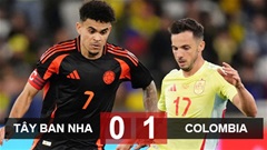 Kết quả Tây Ban Nha 0-1 Colombia: 'Bò tót' bại trận bởi siêu phẩm sút xa