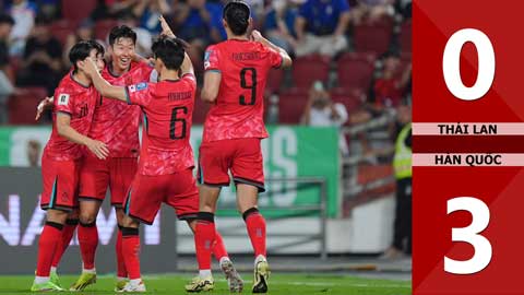 VIDEO bàn thắng Thái Lan vs Hàn Quốc: 0-3 (Vòng loại World Cup 2026)