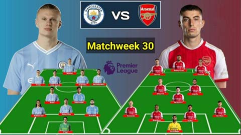 Man City vs Arsenal sẽ dùng đội hình khủng cỡ nào cho đại chiến