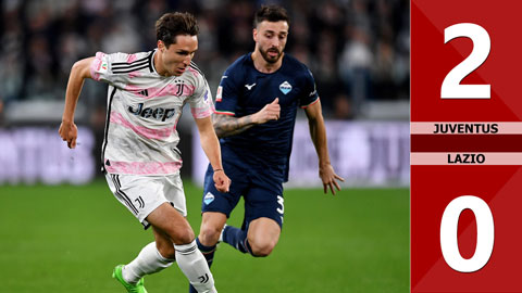 VIDEO bàn thắng Juventus vs Lazio: 2-0 (Bán kết lượt đi Coppa Italia 2023/24)