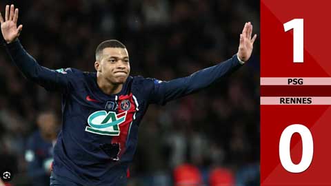 VIDEO bàn thắng PSG vs Rennes: 1-0 (Bán kết Cúp Quốc gia Pháp 2023/24)